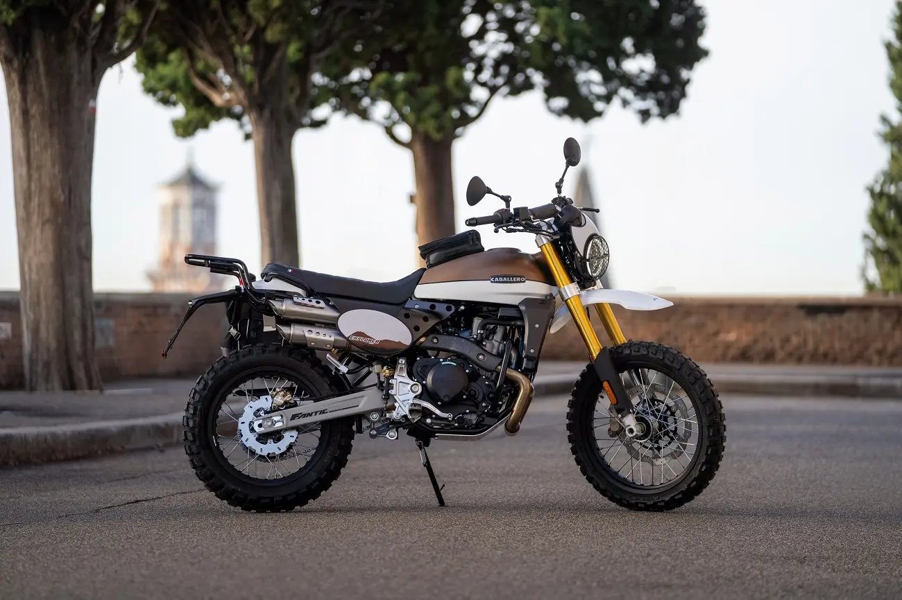 NEW CABALLERO 500 SCRAMBLER DELUXE RALLY EXPLORER FLAT TRACK FANTIC CABALLERO PUNTO MOTOR BRUGHERIO MONZA BRIANZA PROVINCE LIMITROFE MILANO BERGAMO LECCO COMO